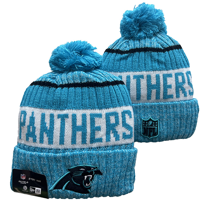 Carolina Panthers knit Hats 043